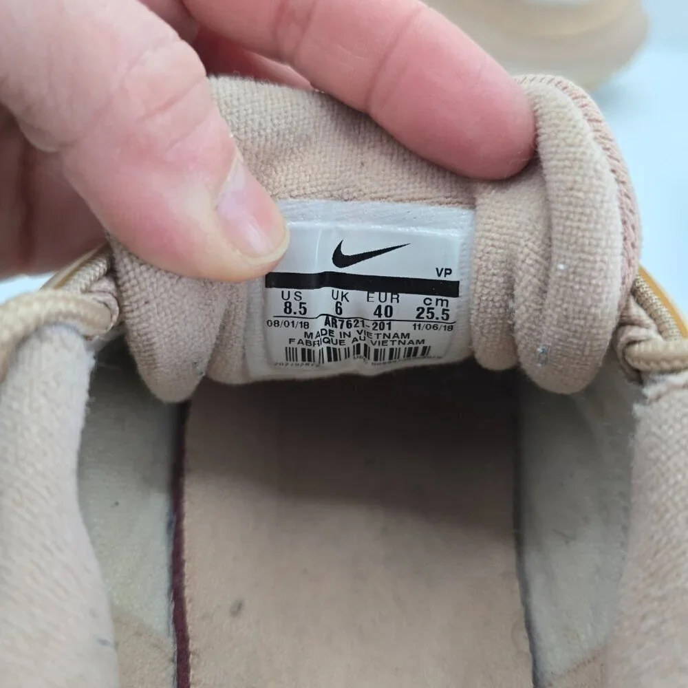 Nike | Air Max 97 Premium Particle neutral beige sporty low-top sneakers | WMS 8 - Picture 4 of 10